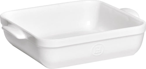 Emile Henry Square Oven Baking Dishes - 28 x 28cm - White.