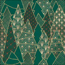Load image into Gallery viewer, Ambiente Luxury Trees Green Napkins - 33cm.
