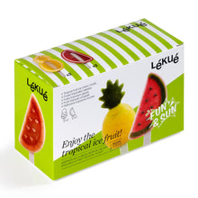 Load image into Gallery viewer, Lekue Tropical Fruits Ice Popsicles / Ice Cream Molds, Pack of 4 - 95ml
