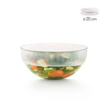 Load image into Gallery viewer, Lekue Reusable Flexible Silicone Lid, 20 - 24cm Diameter - Translucent White
