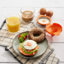 Load image into Gallery viewer, Lekue Set of 2 Egg Poachers - Orange
