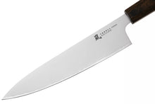 Load image into Gallery viewer, Yaxell Hana Chef&#39;s Knife - 200mm, angled view of blade.
