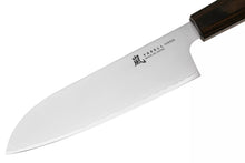 Load image into Gallery viewer, Yaxell Hanasantoku Knife - 165mm, angled view of blade.
