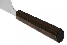 Load image into Gallery viewer, Yaxell Hana Santoku Knife - 125mm, handle view.
