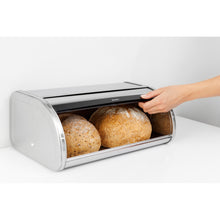 Load image into Gallery viewer, Brabantia Roll Top Bread Bin - Matt Steel
