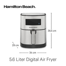 Load image into Gallery viewer, Hamilton Beach Digital Air Fryer with 8 Presets - 5.6 Liters, 1700W
