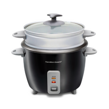 Load image into Gallery viewer, Hamilton Beach Rice Cooker &amp; Steamer, 8 Cups Uncooked Rice - 1.5 Liters, 500W
