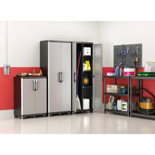 Load image into Gallery viewer, Keter Gear Storage Cabinet with Base - 68 x 39 x 183cm, White &amp; Black
