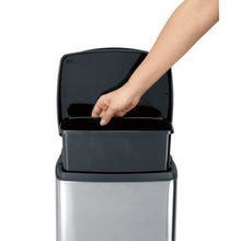Load image into Gallery viewer, Brabantia Rectangular Pedal Bin with Inner Bucket- 10 Liters, Matt Steel Fingerprint Proof
