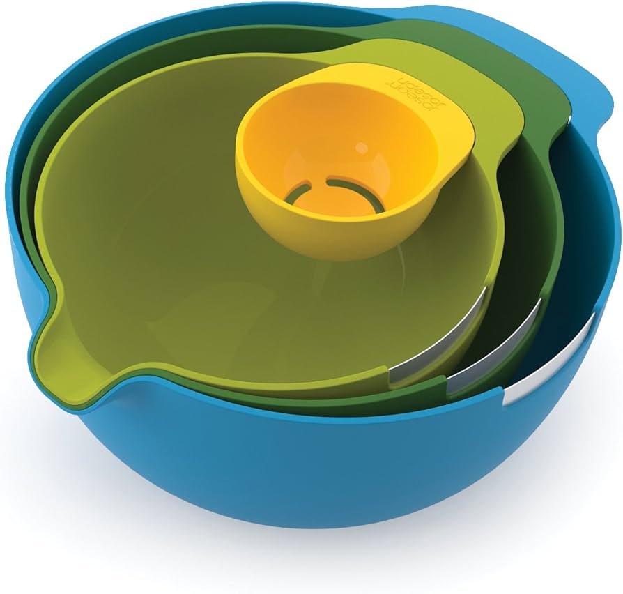 Joseph Joseph Nest Set of 4 Bowls with Egg Separator - Multicolour