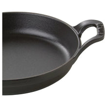 Load image into Gallery viewer, Staub Cast Iron Round Oven Dish with Handles, Black- 16cm or 20cm
