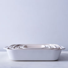 Load image into Gallery viewer, Staub Ceramic Gratin Rectangular Dishes, Pure White - Available in 4 Sizes
