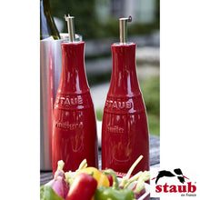 Load image into Gallery viewer, Staub Ceramic Oil &amp; Vinegar Dispensers Set, Cherry Red - 250ml each
