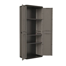 Load image into Gallery viewer, Keter Piu Storage Cabinet with Base - 68 x 39 x 166cm, Grey &amp; Black

