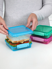 Load image into Gallery viewer, Sistema Sandwich Box Pack of 3, Colored, 450ml
