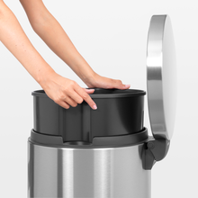 Load image into Gallery viewer, Brabantia Pedal Bin Silent, 45 liters - Matt Steel Fingerprint Proof
