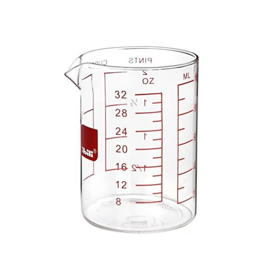 Ibili Borosilicate Glass Measuring Cup with 6 Units - 1000ml