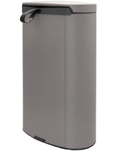 Load image into Gallery viewer, Brabantia Flatback Pedal Bin, 40 Liters, Soft Closing - Mineral Concrete Gray
