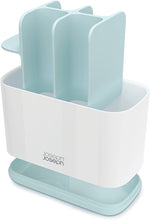 Load image into Gallery viewer, Joseph Joseph EasyStore Large Toothbrush Holder - Light Blue &amp; White
