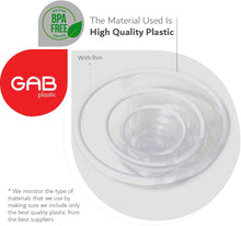 Load image into Gallery viewer, Gab Plastic Set of 3 Bowls with Rim - Small, Medium &amp; Large - White
