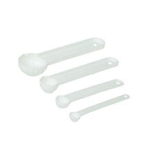 Load image into Gallery viewer, Gab Plastic Measuring Spoons, Set of 4 - White
