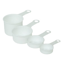 Load image into Gallery viewer, Gab Plastic Measuring Cups, Set of 4 - White
