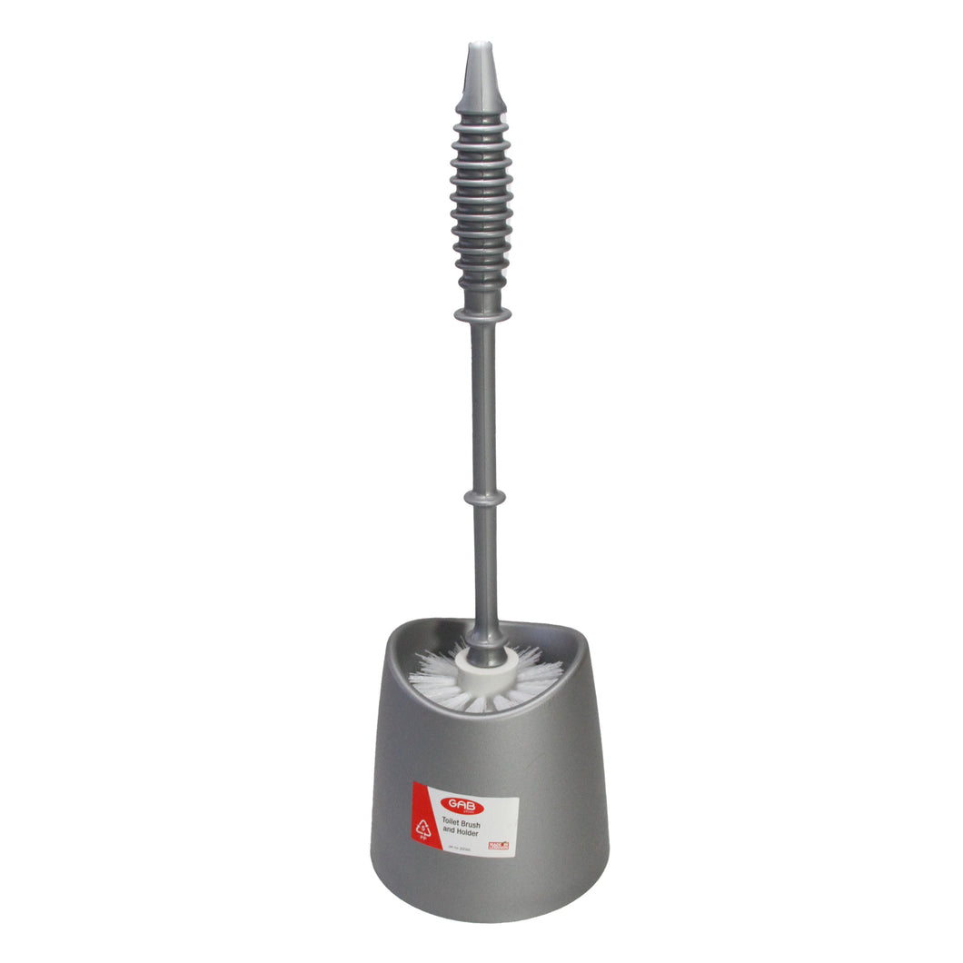 Gab Plastic Oval Toilet Brush Set - Available in Several Colors