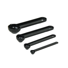 Load image into Gallery viewer, Gab Plastic Measuring Spoons, Set of 4 - Black
