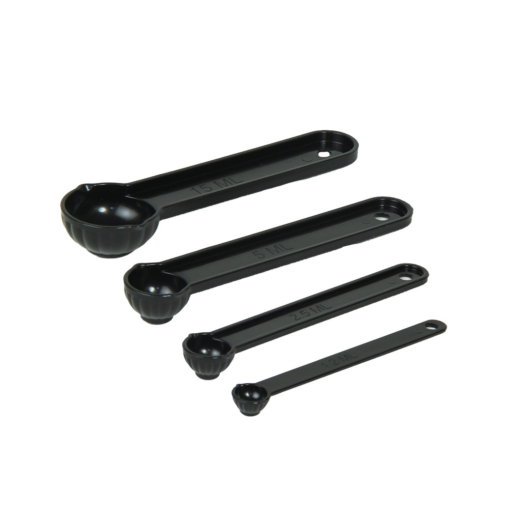 Gab Plastic Measuring Spoons, Set of 4 - Black