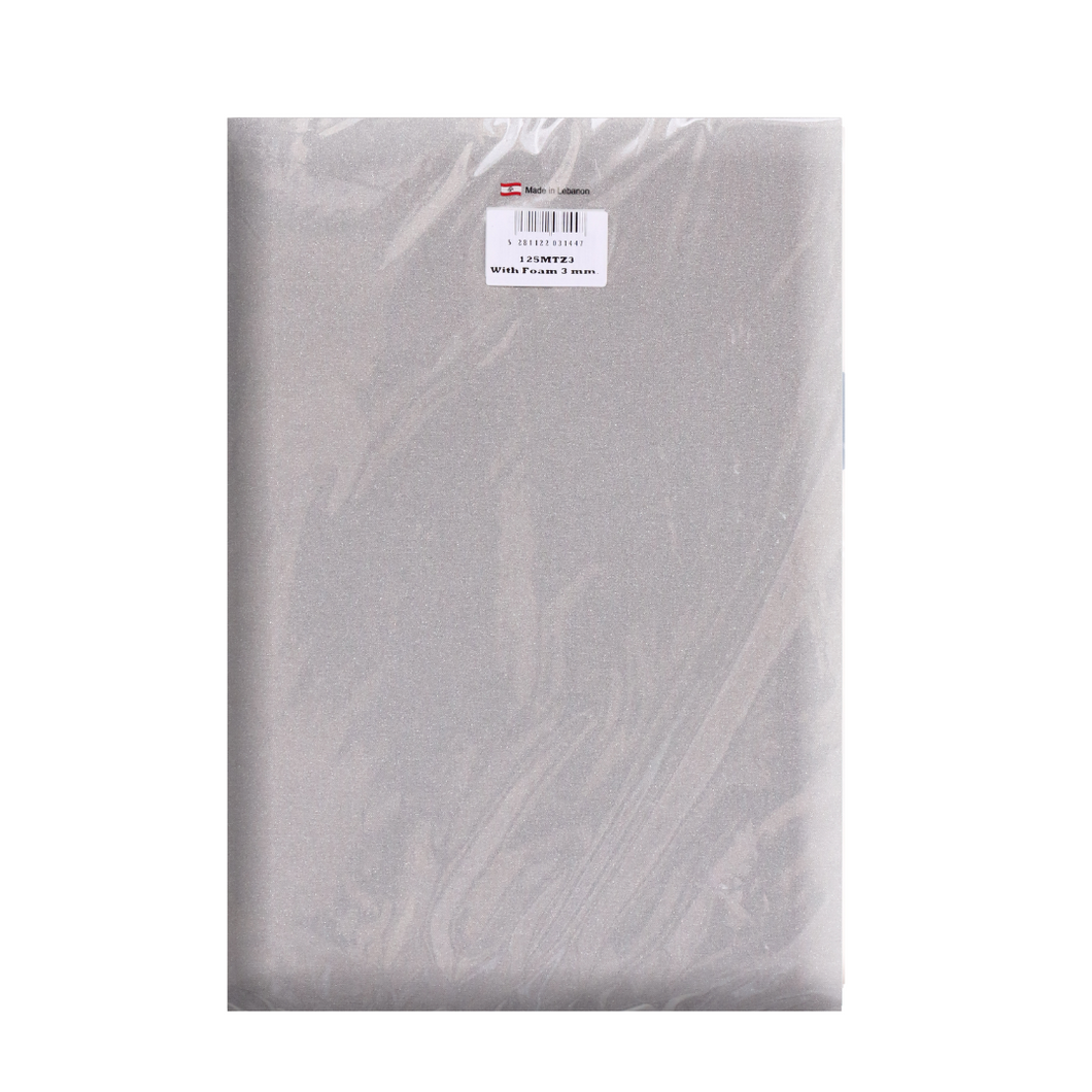 Gab Home Metallized Ironing Board Cover with 5mm Foam - 125 x 38cm, Silver
