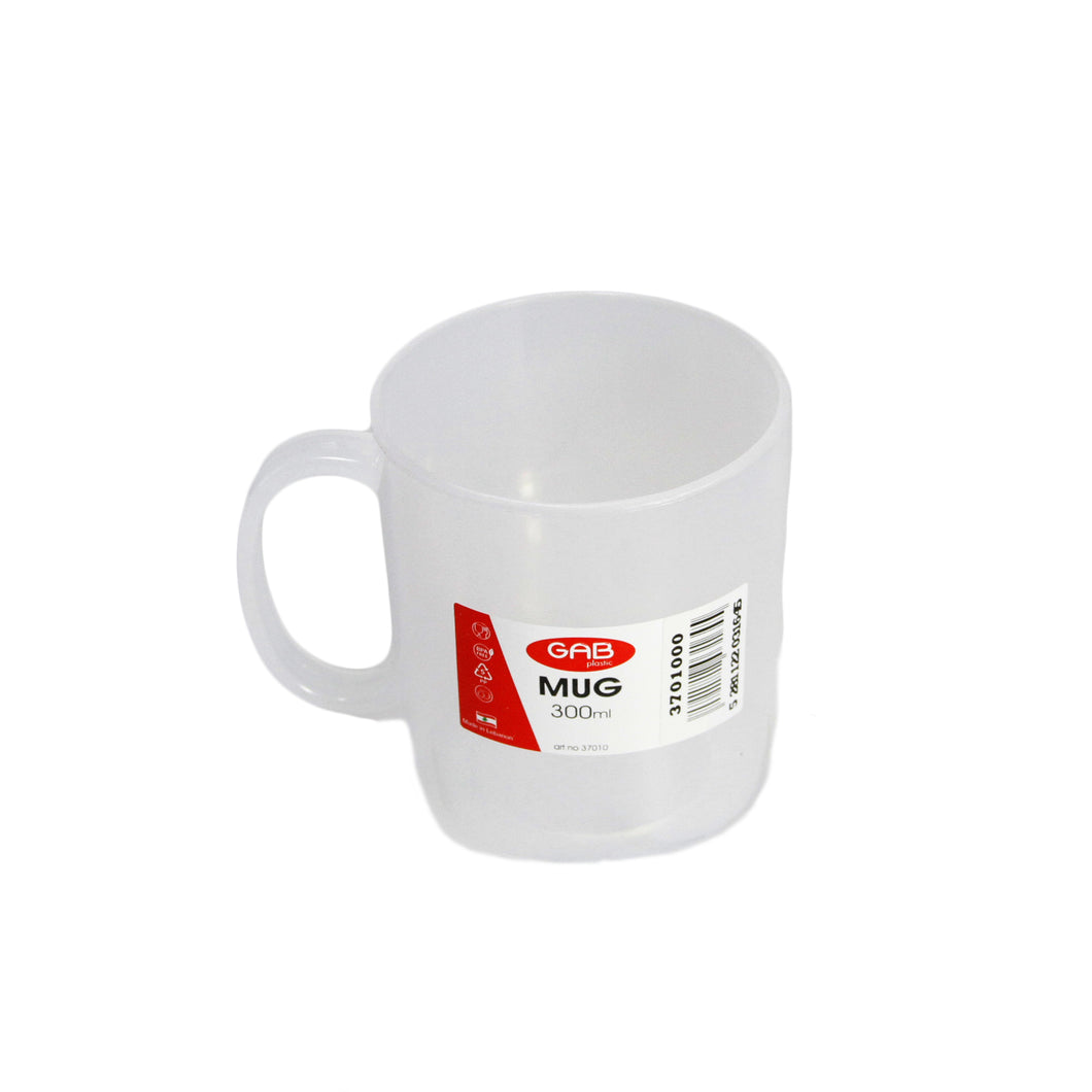 Gab Plastic Mug, 300ml - Available in Several Colors