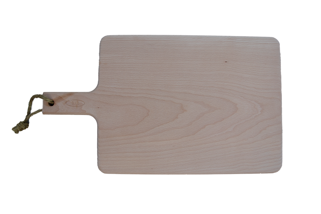 Gab Home Wooden Rectangular Chopping Board with Handle - 47 x 28cm.