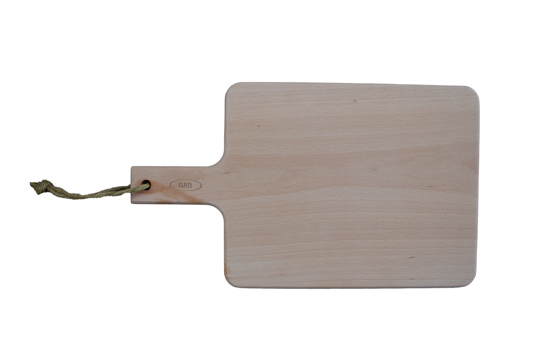 Gab Home Wooden Rectangular Chopping Board with Handle - 41 x 24cm.