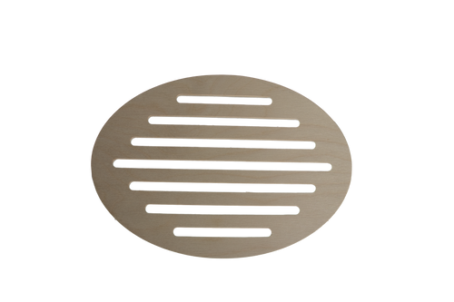 Gab Home Large Wooden Oval Trivet - 30 x 21cm.