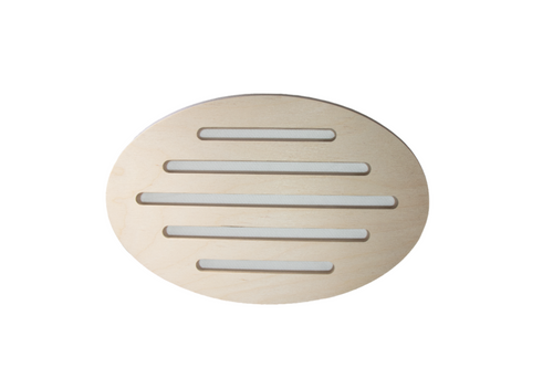 Gab Home Medium Wooden Oval Trivet - 25 x 16cm.