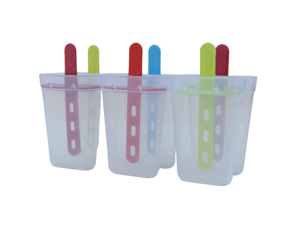 Gab Plastic Ice Pop Maker - Pack of 6
