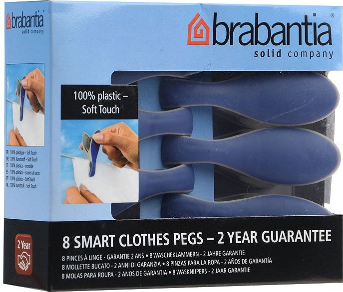 Brabantia Smart clothes Begs - Pack of 8