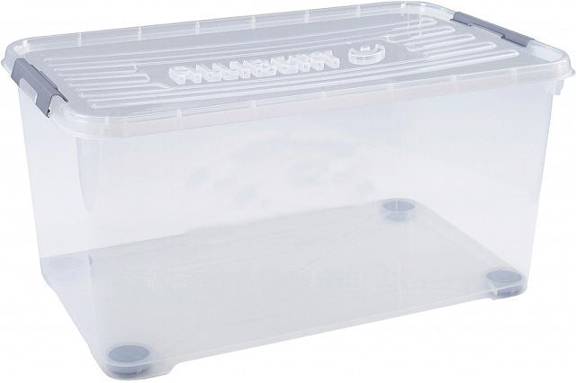 Curver Handy Storage Box with Wheels -115L, 80 x 50 x 39 cm