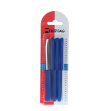 Load image into Gallery viewer, IVO SAG Pack of 6 Round Tip Knives with Plastic Handle - Available in Several Colors
