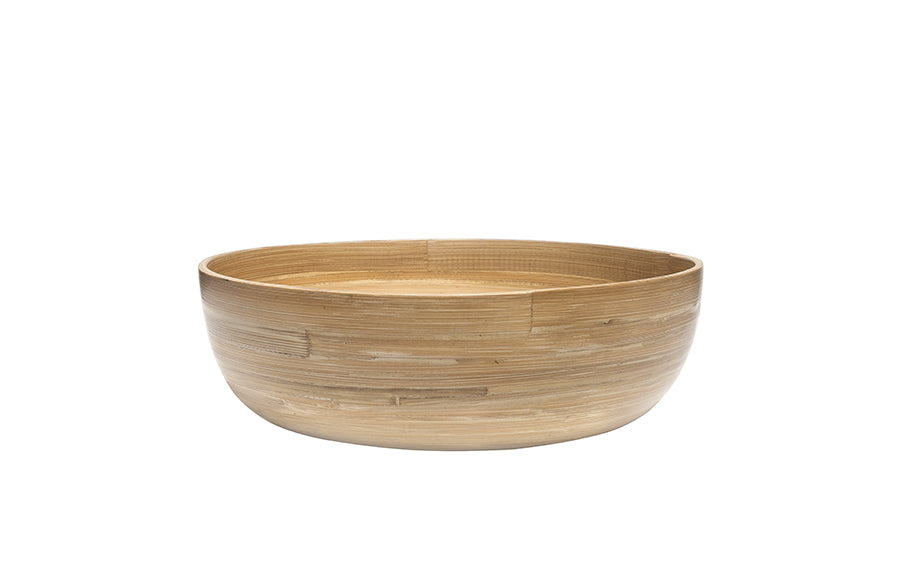 Ibili Natural Bamboo Bowl - 25 x 8cm, 2.5 Liters - Natural