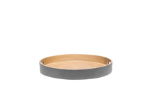 Load image into Gallery viewer, Ibili Natural Bamboo Tray with Matte Grey Coating, 35cm - Natural &amp; Grey
