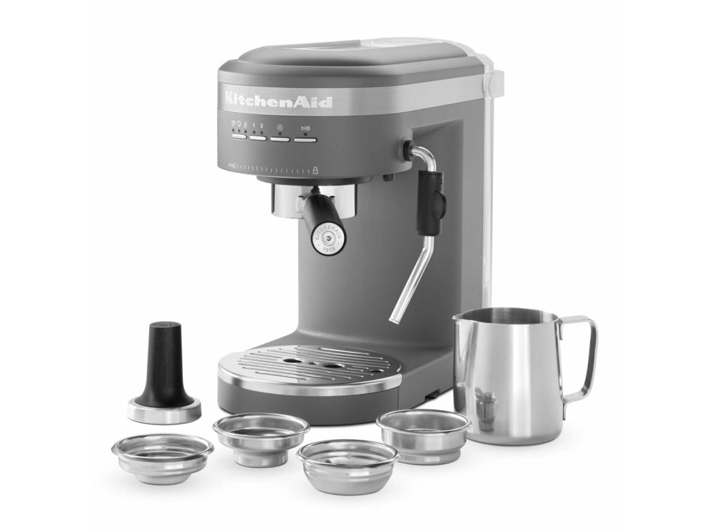 KitchenAid Artisan Semi-Automatic Espresso Coffee Machine, 1.4 Liters - Charcoal