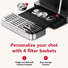 Load image into Gallery viewer, Semi Automatic Espresso Machine with Burr Grinder - Cast Iron Black
