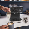 Semi Automatic Espresso Machine with Burr Grinder - Cast Iron Black