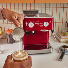 Load image into Gallery viewer, Semi Automatic Espresso Machine with Burr Grinder - Candy Apple

