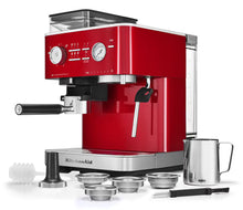 Load image into Gallery viewer, Semi Automatic Espresso Machine with Burr Grinder - Candy Apple
