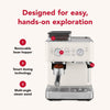 Semi Automatic Espresso Machine with Burr Grinder - Porcelain White