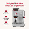 Semi Automatic Espresso Machine with Burr Grinder - Brushed Stainless Steel