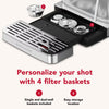 Semi Automatic Espresso Machine with Burr Grinder - Brushed Stainless Steel