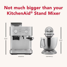 Load image into Gallery viewer, Semi Automatic Espresso Machine with Burr Grinder - Brushed Stainless Steel
